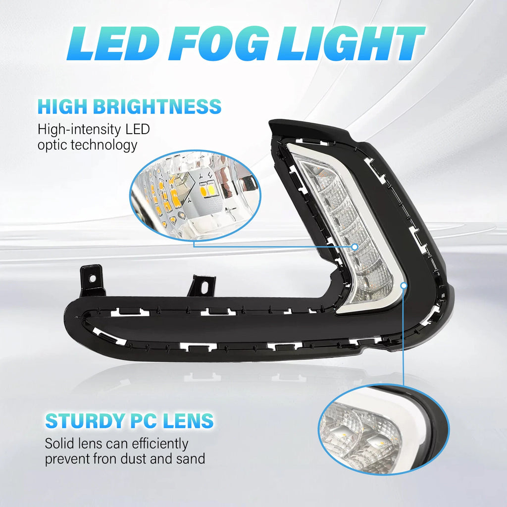 LED Fog Lights for Hyundai Elantra 4DR Sedan (2016–2018)