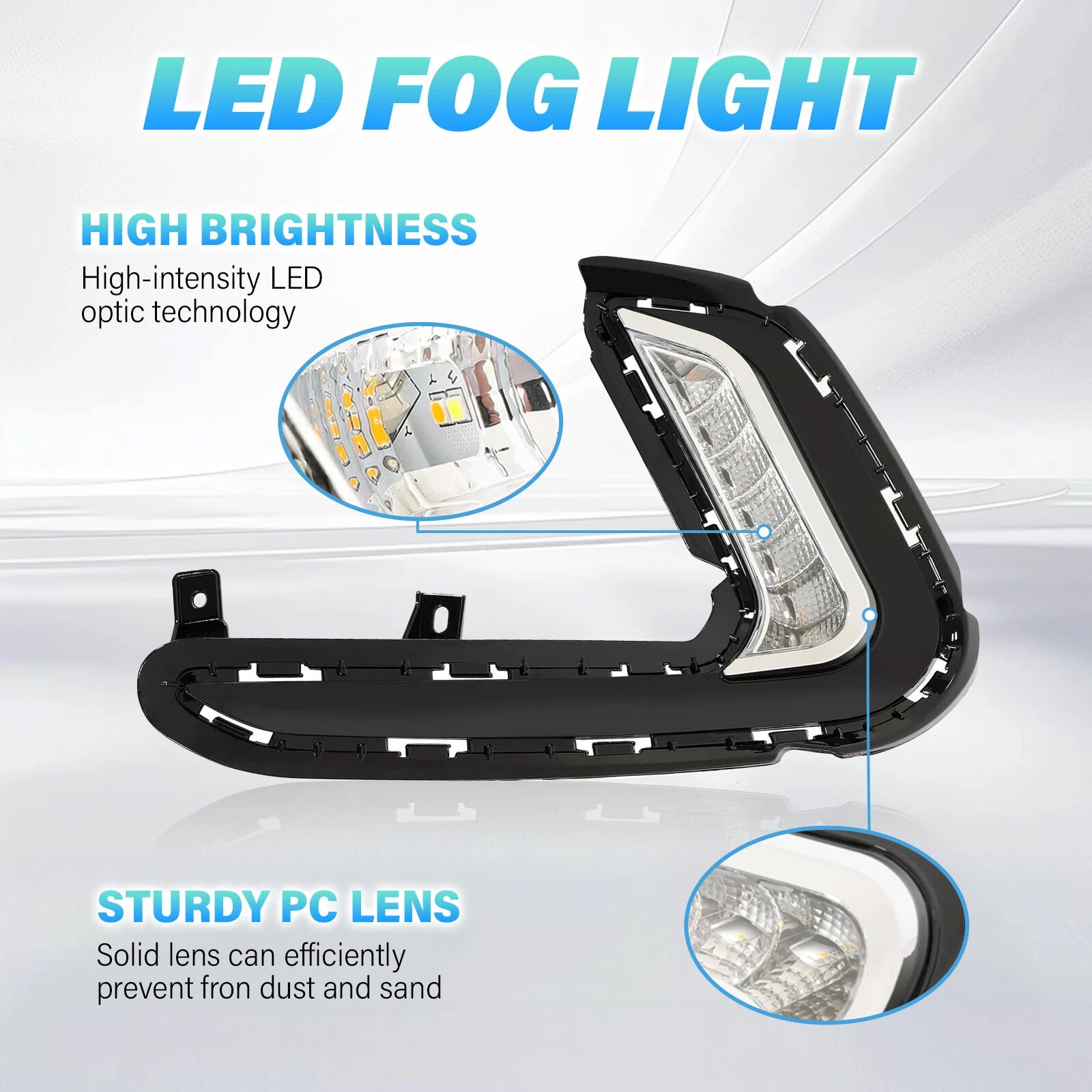 LED Fog Lights for Hyundai Elantra 4DR Sedan (2016–2018)