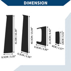 8 Pcs Door Pillar Window Trim for Honda HR-V (2016–2021) Black