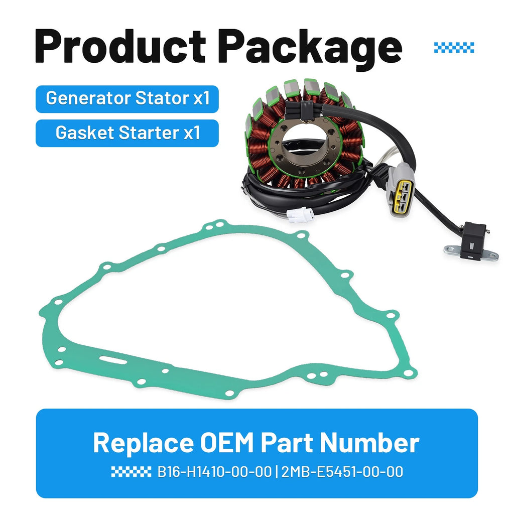 Stator #B16-H1410-00-00 for Yamaha Grizzly Kodiak 700 (2016–2018)