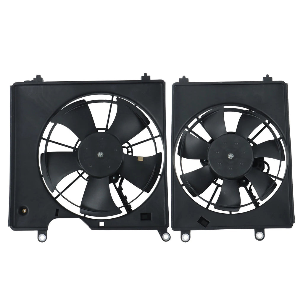 2Pcs A/C Condenser & Cooling Fan Assembly for Acura ILX (2016–2021)