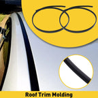 2X Black Roof Top Trim Molding for Toyota Camry (2007–2011)