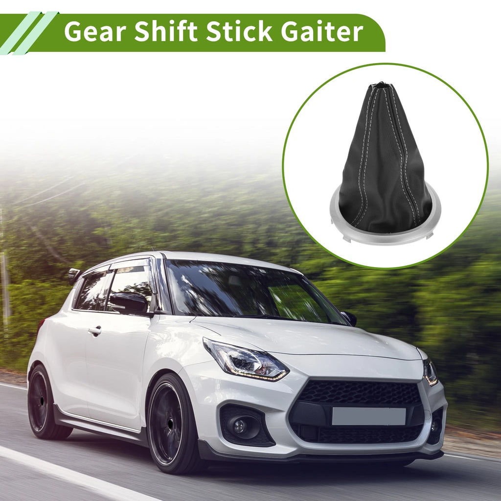 Gear Shift Stick Gaiter for Suzuki Swift (2005–2010) Matte Silver Black White