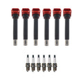 Set of 6 Ignition Coils & Iridium Spark Plugs for Audi A6 3.2 V6 (2005–2011)