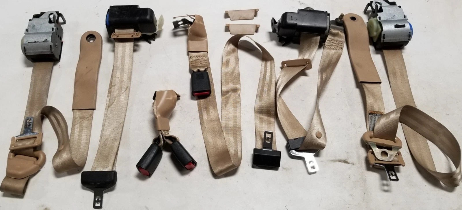 Seat Belt Set for Ford Thunderbird Cougar (1997) - Prairie Tan Saddle