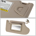 Passenger Side Sun Visor for Nissan Altima (2013–2018) Beige/Tan