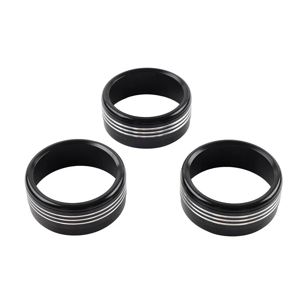 Set of 4 AC Climate Control Knob Ring Covers for Subaru Forester XV Crosstrek WRX (2013–2021)