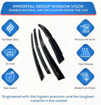 Mugen Style Window Visor Sun Rain Guards for Honda Accord 2013–2017