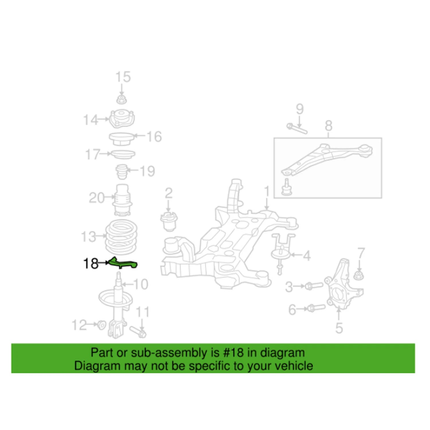 Lower Coil Spring Insulator for Dodge Journey (2009–2020) 68210979AA