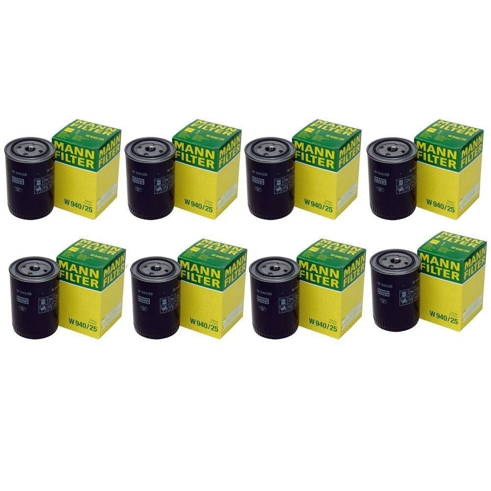 Set of 8 Engine Oil Filters for Audi Nissan VW Volvo (Fuel Fi)