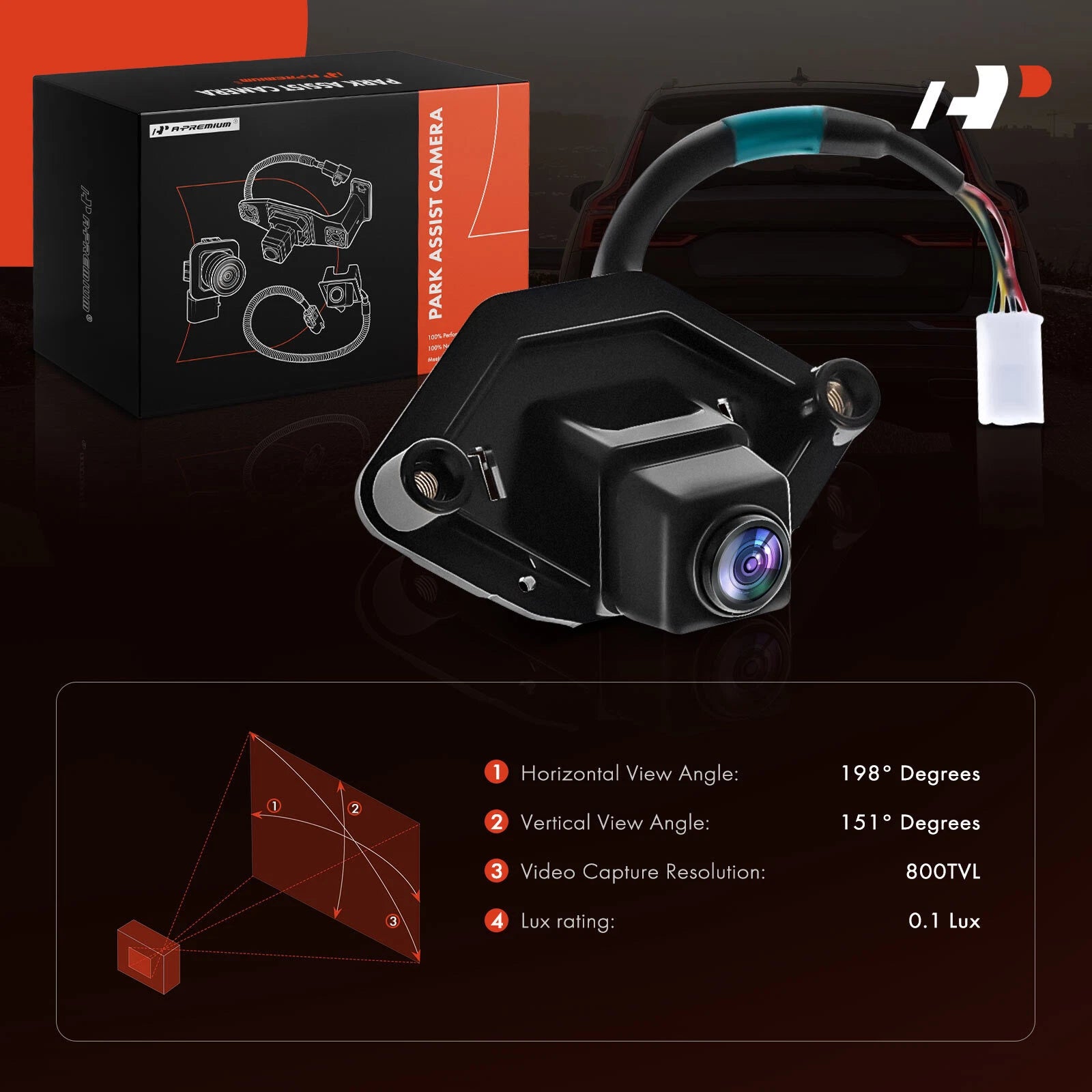 Rear View Backup Park Assist Camera for Nissan Rogue Sport (2017–2022)