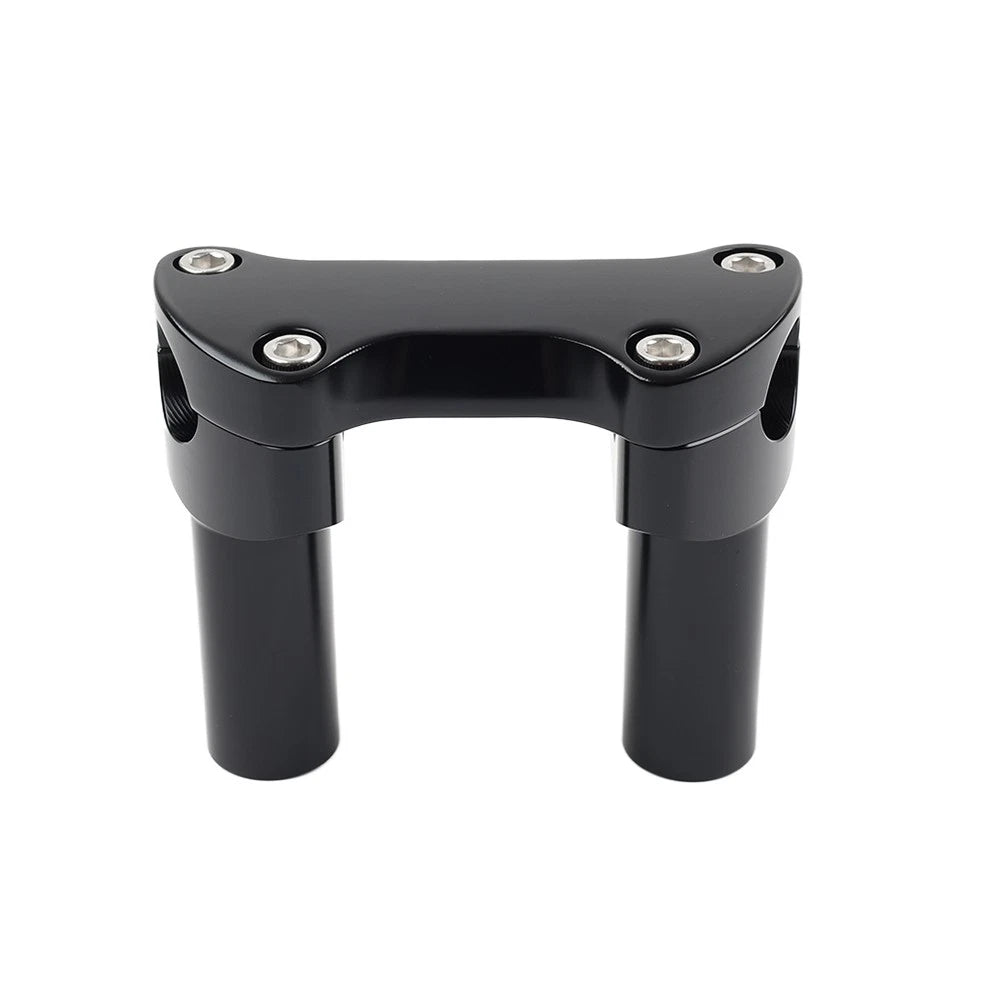 3.5" Straight Handlebar Riser & Top Clamp for Harley Dyna, Road Glide