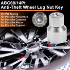 Wheel Lock Lug Nut Key Socket Tool for VW Touareg (2004-2010)