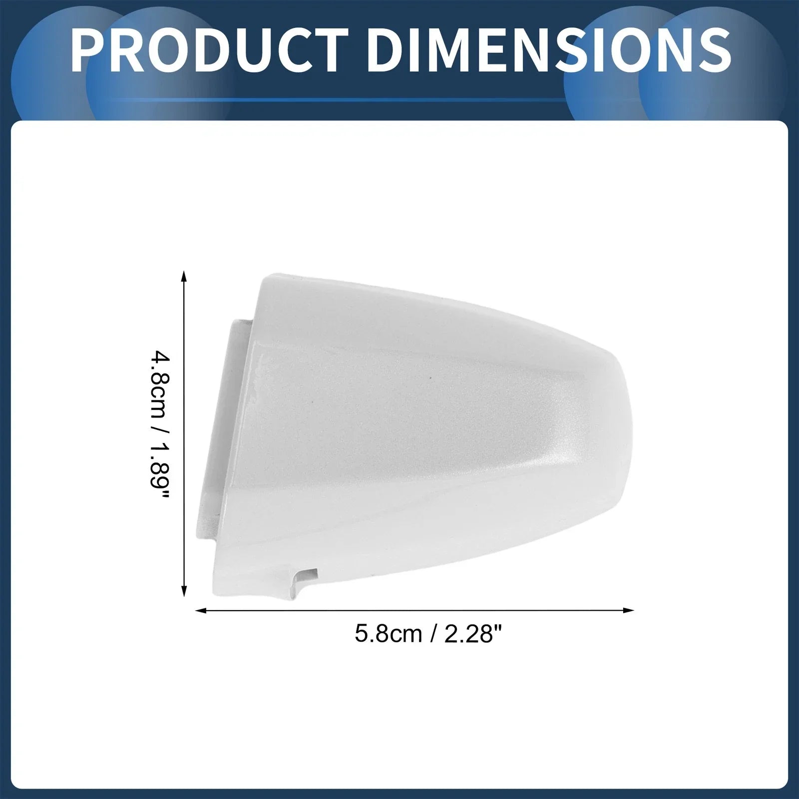 Door Handle Cover Front Left for BMW X1 X5 White (2015-2018)