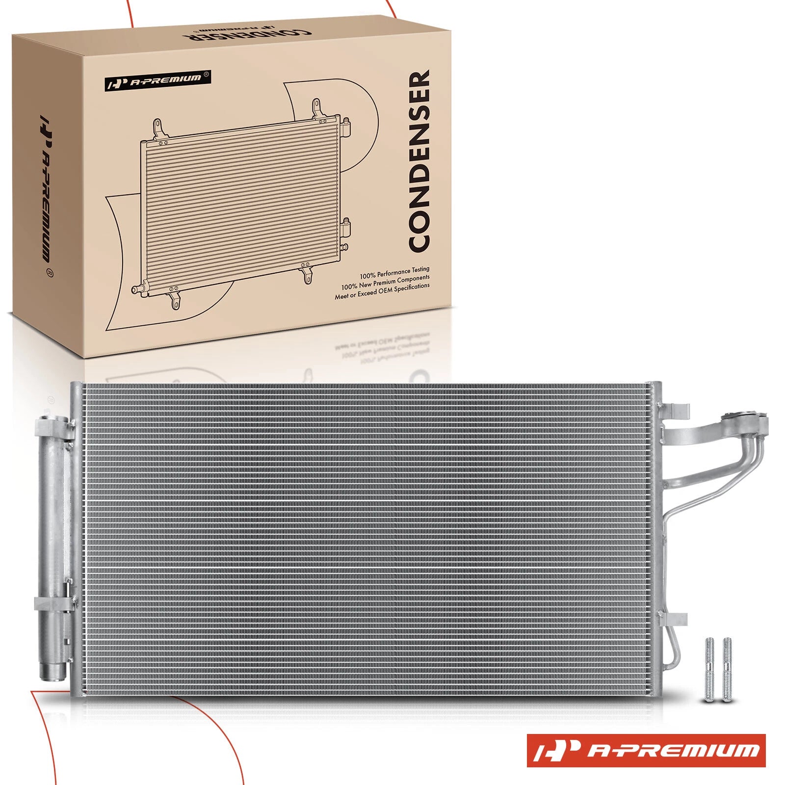 A/C Condenser with Receiver Drier for Hyundai Sonata Kia Optima (2011–2015)