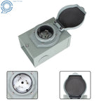 50 AMP Generator Power Inlet Box for Locking 3 Prong 125V (Waterproof)