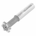 6 Flutes T Slot End Mill Cutting Tool 16mm Diameter HSS (60mm Length)