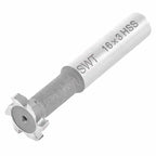6 Flutes T Slot End Mill Cutting Tool 16mm Diameter HSS (60mm Length)