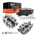 Set of 6 Front Brake Calipers & Pads for Chevy Traverse (2009–2017)
