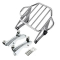 Chrome Luggage Rack with 4 Docking Hardware for Harley Touring Street Glide (2014–2024)