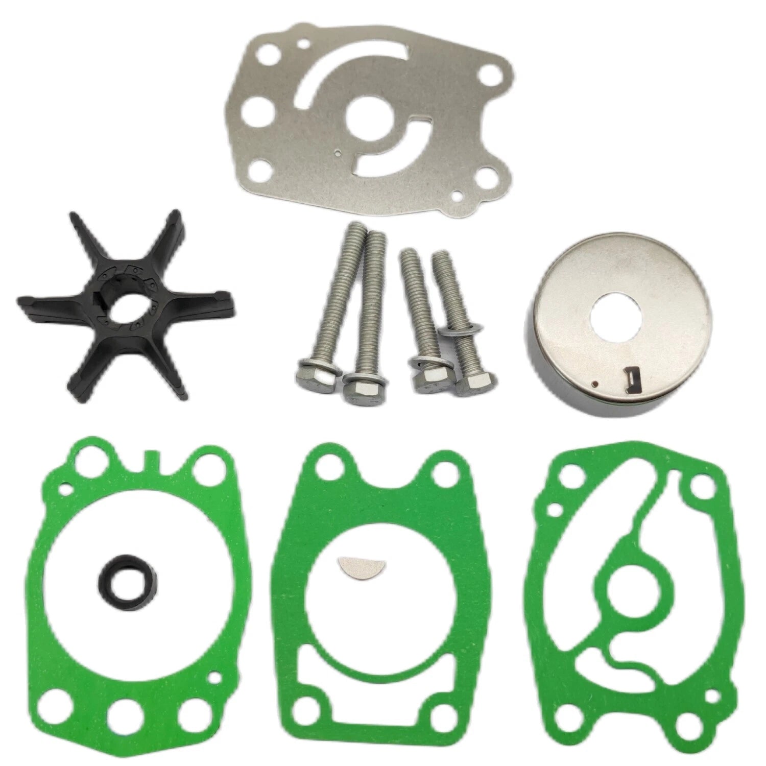 Water Pump Impeller Kit for Yamaha 2-Stroke 40 HP C40 Outboard (679, 6F5-W0078-A0)