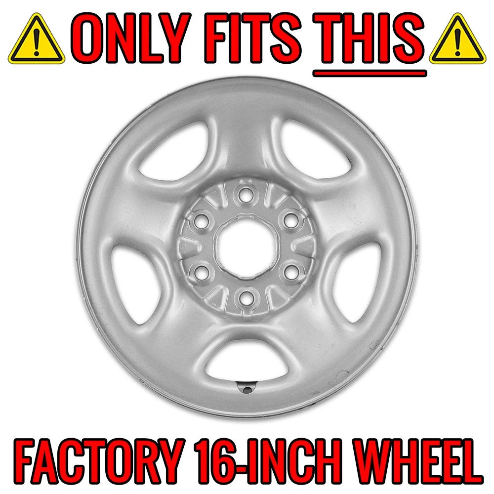 16 Inch Chrome Wheel Skins Replacement for 2001-2006 GMC Yukon