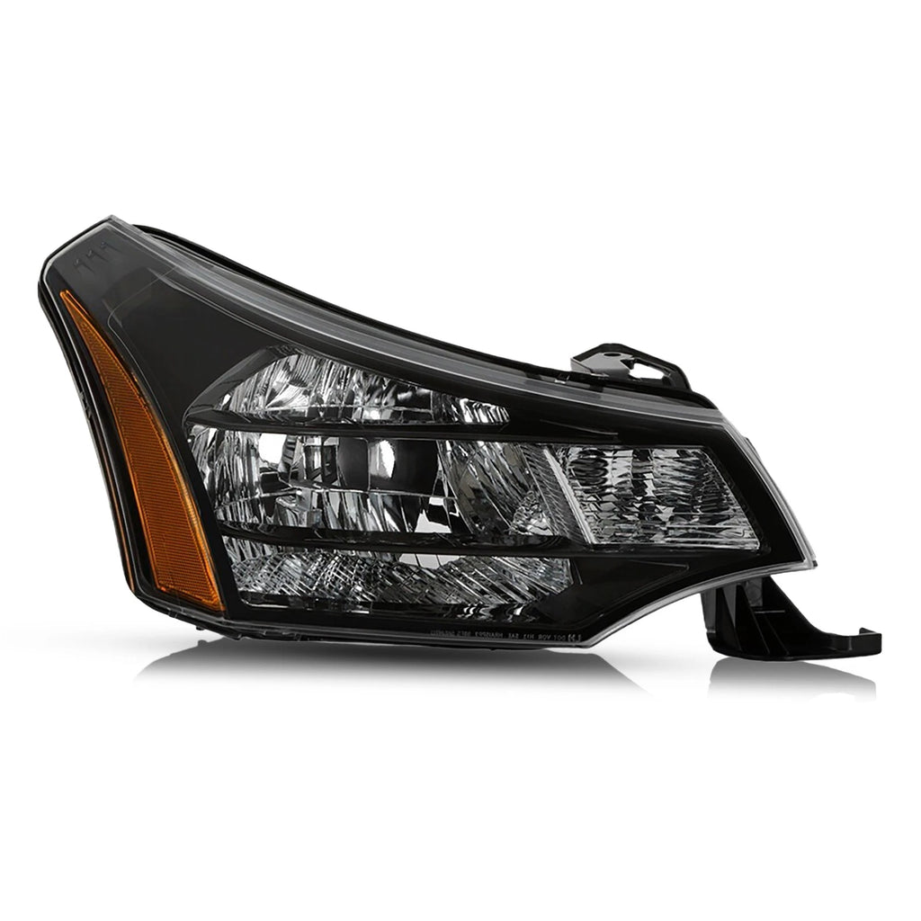 Halogen Headlight for Ford Focus (2009–2011) Black Right Passenger Side