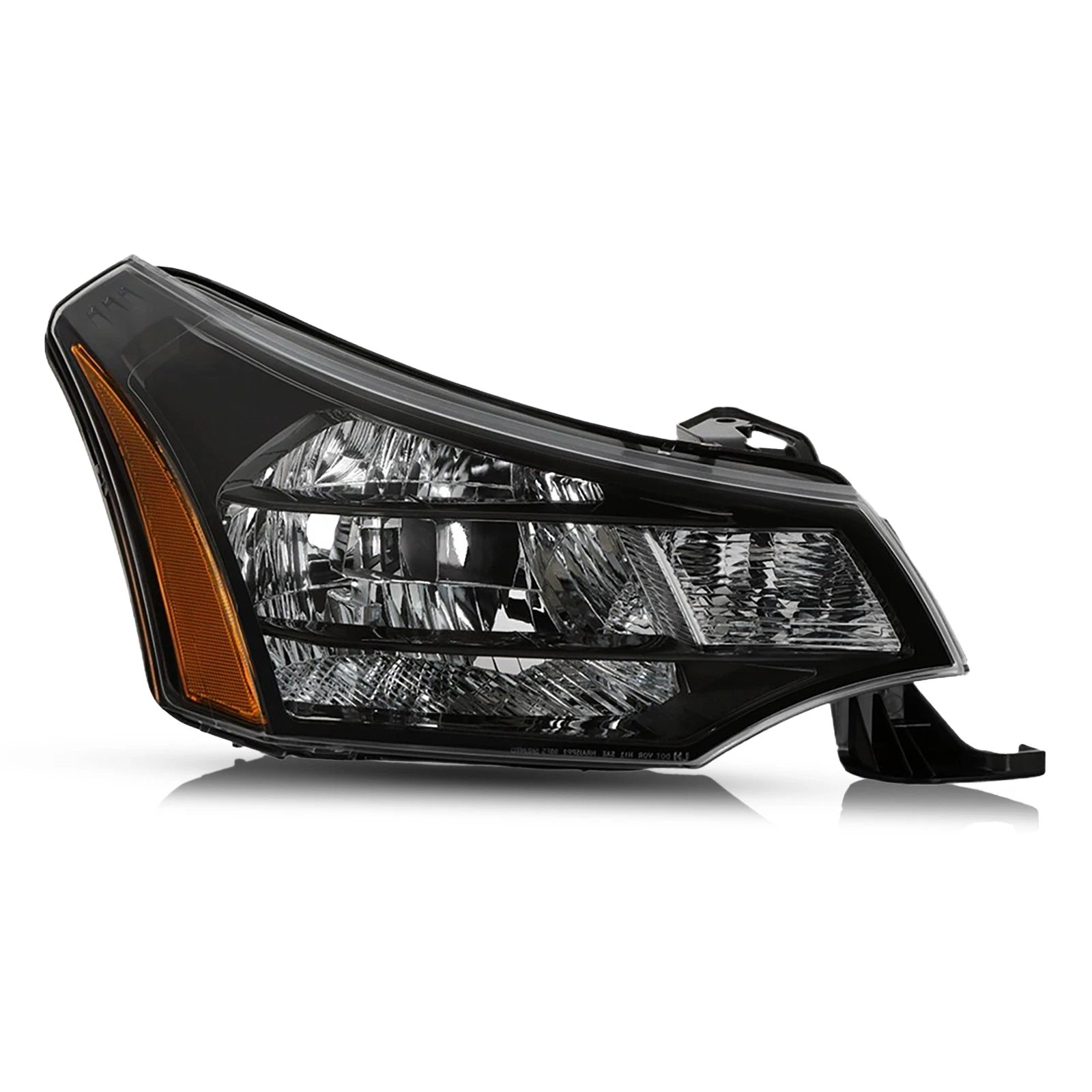 Halogen Headlight for Ford Focus (2009–2011) Black Right Passenger Side