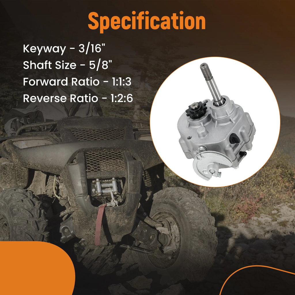 Forward Reverse Gear Assembly Box for Go Kart (2HP-14HP Engine)