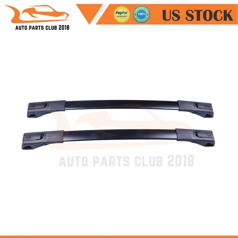 Set of 2 Roof Top Rails & 2 Cross Bars for Toyota RAV4 (2013–2018)