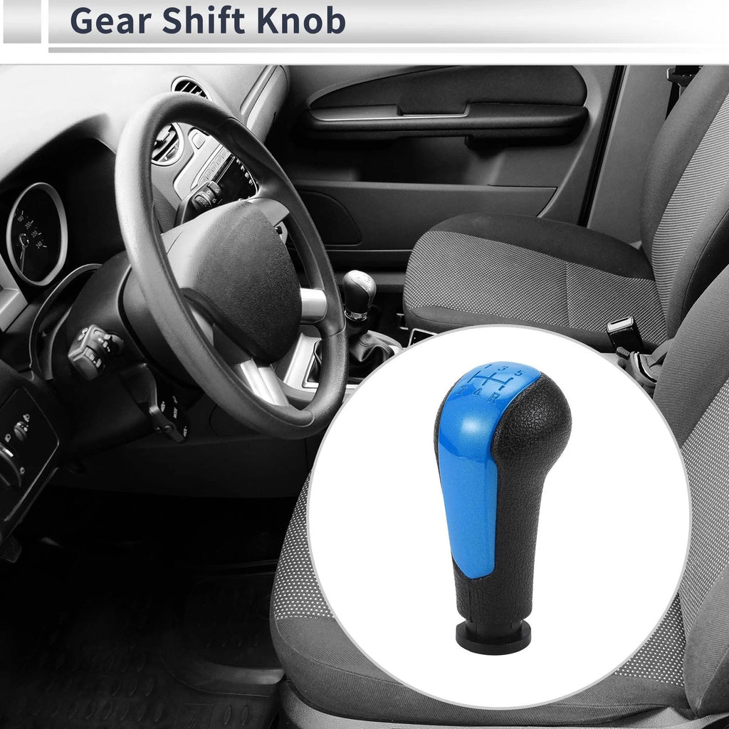 5 Speed Shift Knob for Chevrolet Spark (2013–2022) Blue Black