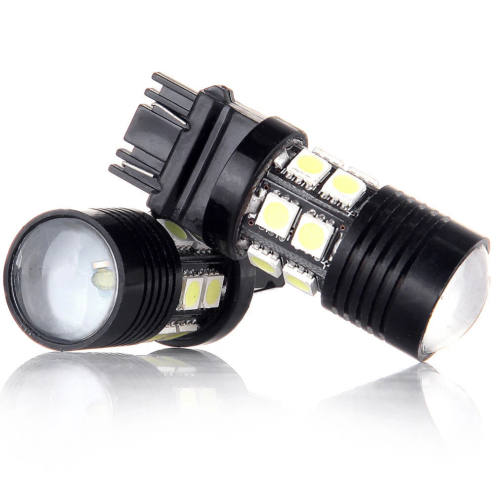 2pc 3157 LED DRL Daytime Running Light Bulbs 12SMD 6000K White