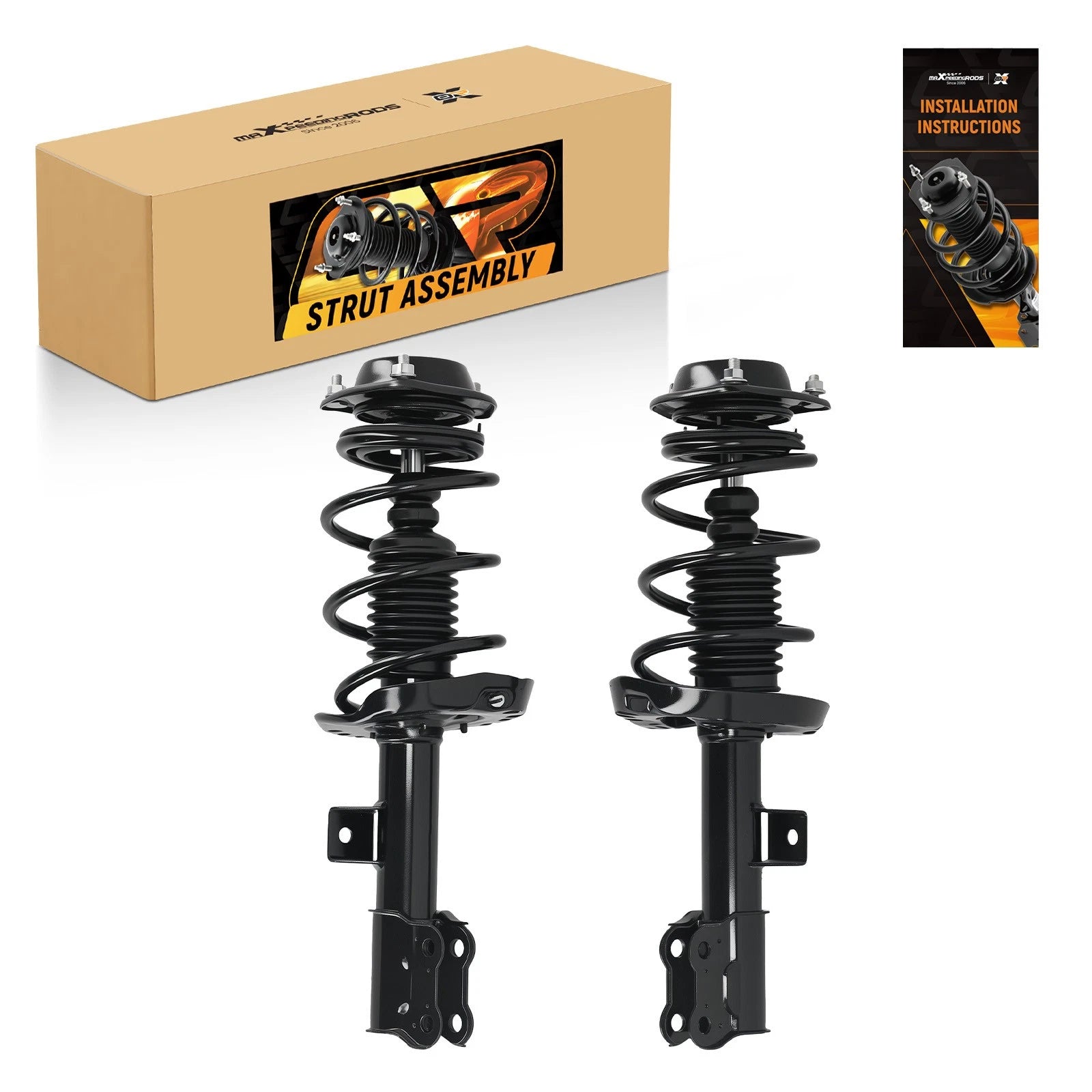 Complete Front Struts Shock & Coil Springs Assembly for Hyundai Veloster (2013–2017)