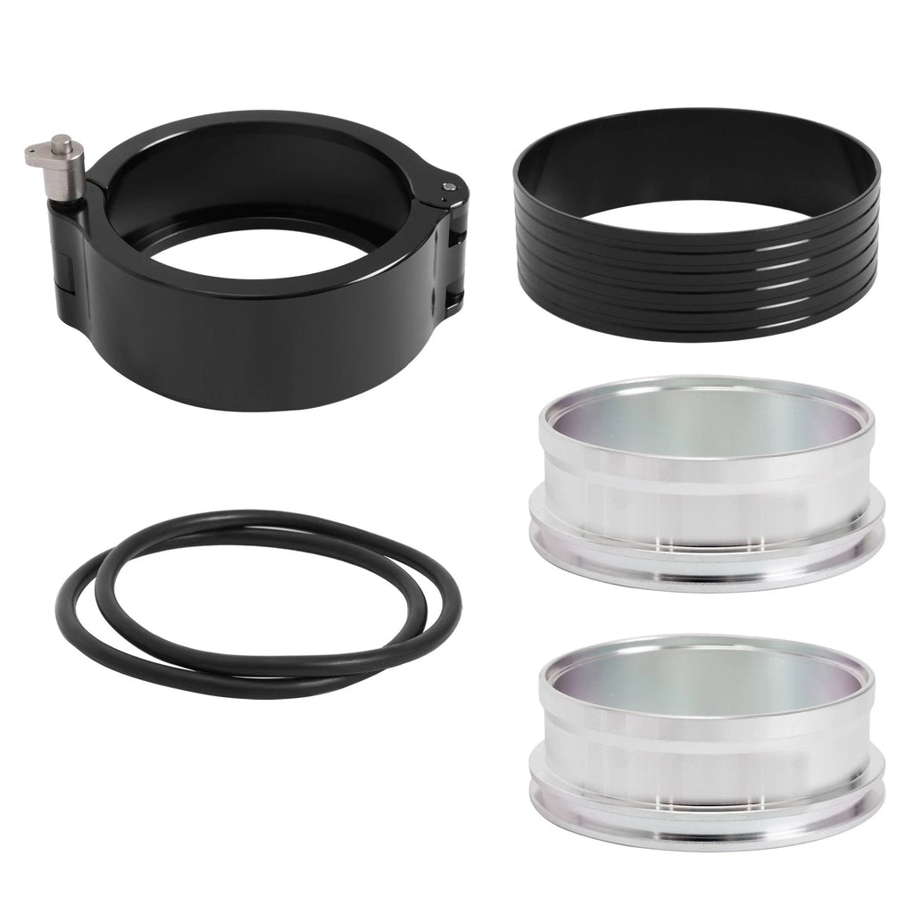 2.5'' Aluminum Quick Release Clamp Set for Intercooler Air Intake Pipe (Black)