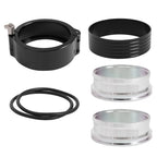 2.5'' Aluminum Quick Release Clamp Set for Intercooler Air Intake Pipe (Black)