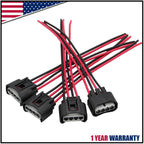 Set of 4 Ignition Coil Female Connector Plug Harness for Toyota Camry (2002–2010)