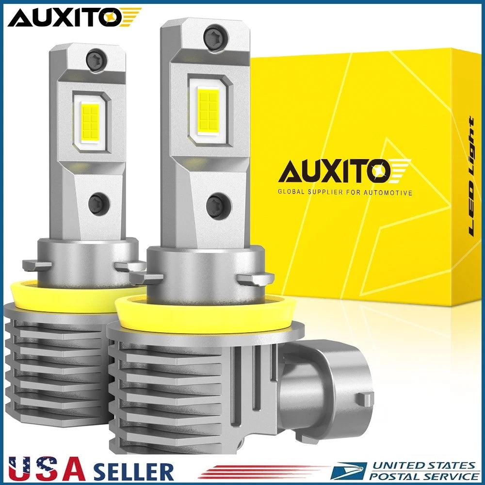 H11 LED Headlight Bulbs Kit 6500K White 20000LM for Universal Fit (2010–2023)