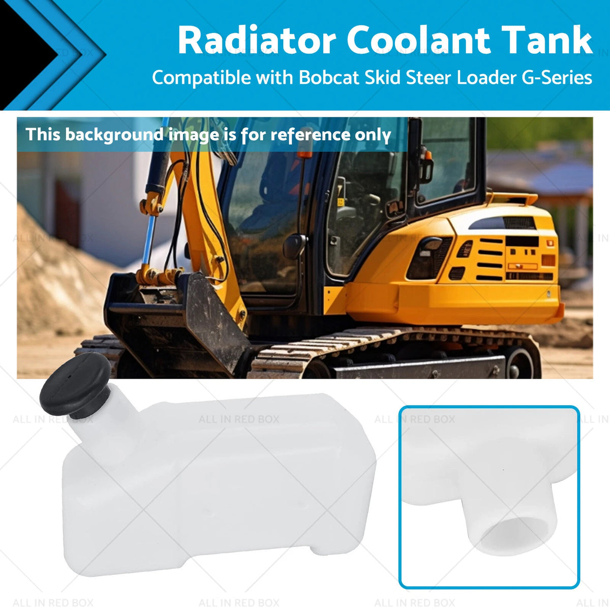 Radiator Water Coolant Tank for Bobcat 653 742 743 751 753 763 (All Years)