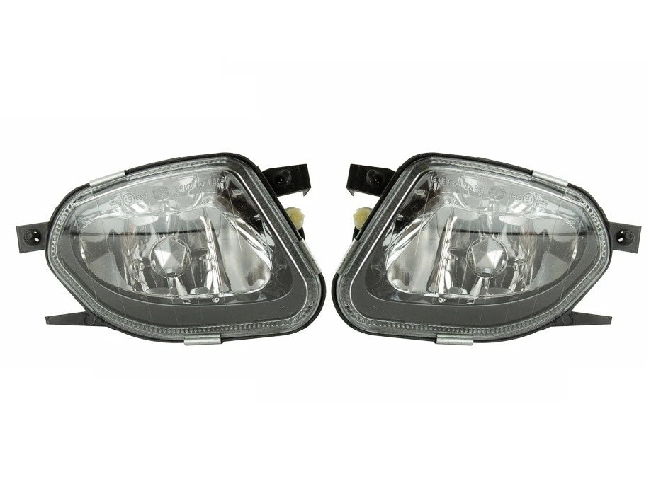 Hella Fog Lights Lamp Pair Set for MB W211 (NO Sport & AMG PKG)