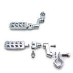 Chrome Dominator CNC FootPeg for Harley Softail (1.25" Clamp, 32mm)