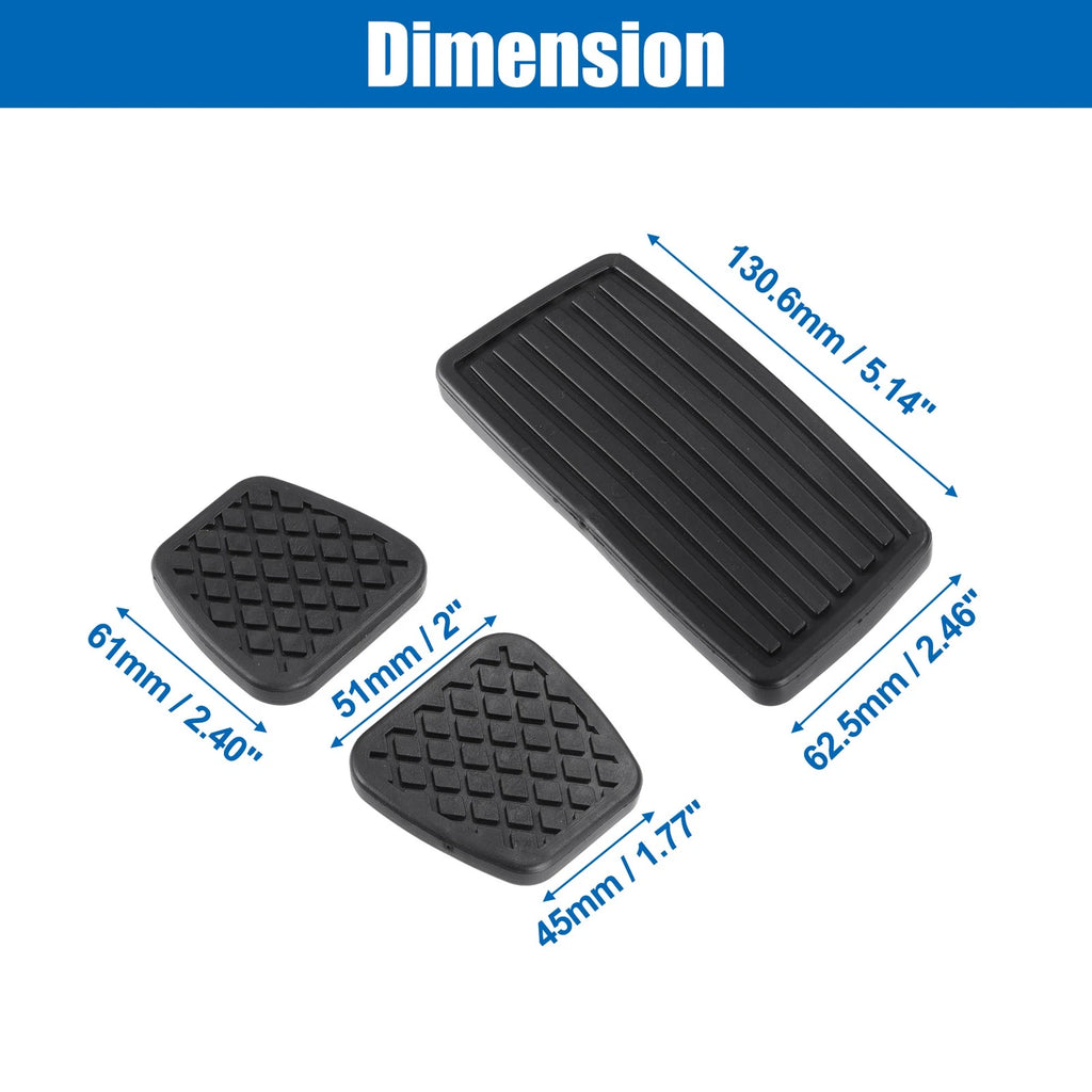 Set of 4 Car Pedal Pad Covers for Honda Civic (1990–2000) No.17816SK7000/46545SH3000