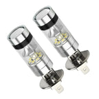 2x H1 6000K 100W LED ICEBERG White 20-SMD Projector Fog DRL Light Bulb