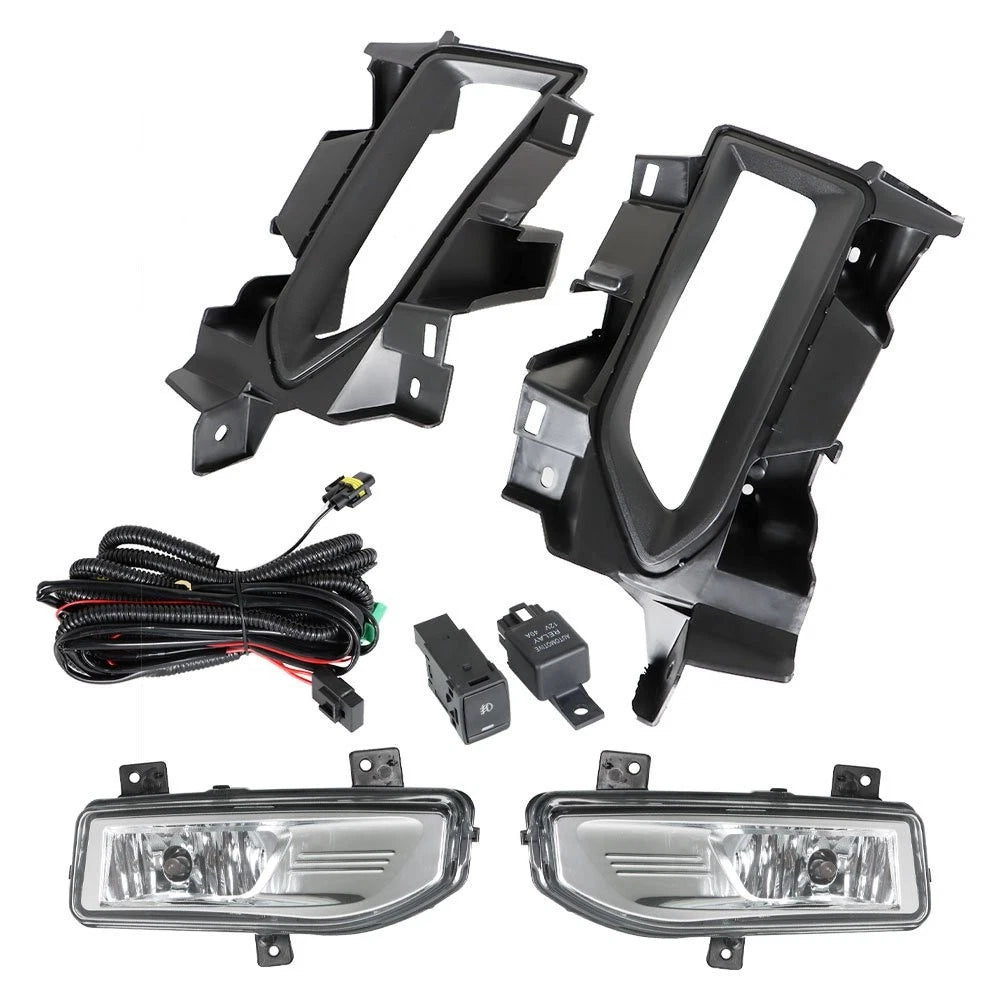 Set of 2 Front Bumper Fog Lights for Versa (2020–2021) Chrome
