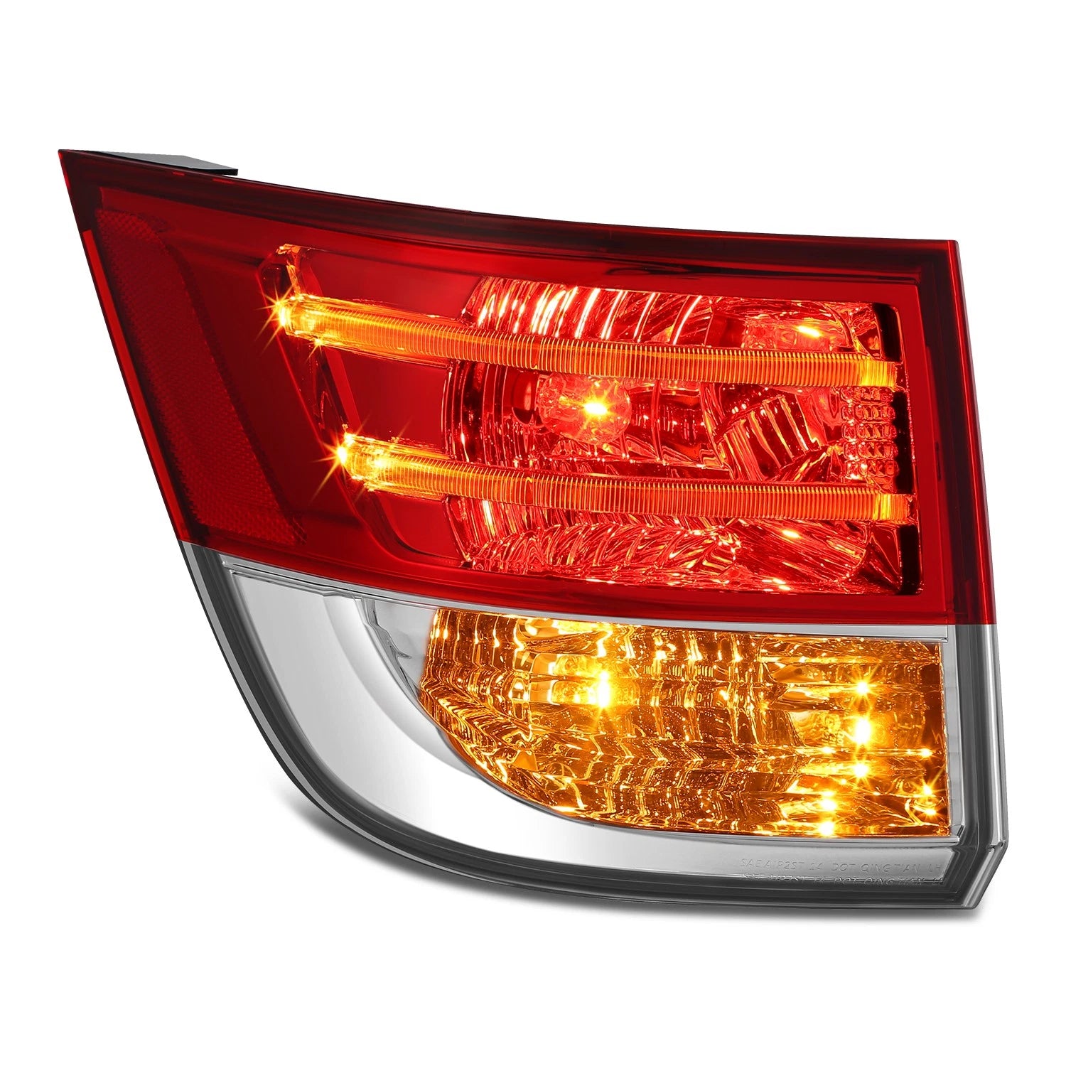 Chrome Red Driver Left Side Outer Taillight Assembly for Honda Odyssey (2014–2017)