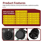 Dual Engine Key Switch Panel Assembly 12V for Yamaha Outboard (6K1-82570-08-00)