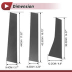 Set of 6 Door Pillar Window Trim for Ford Escape (2013–2019) Carbon Fiber
