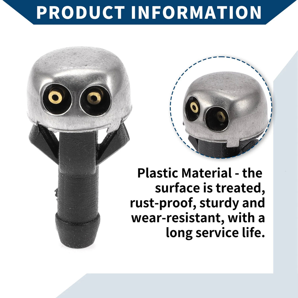 2X Front Windshield Washer Nozzles No.1078600147 for Mercedes-Benz 220D (1968–1973)