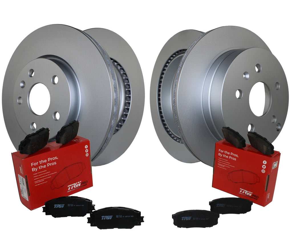 Front & Rear Brake Kit Disc Rotors TRW Ceramic Pad for Chevy Equinox GMC Terrain (2010–2017)