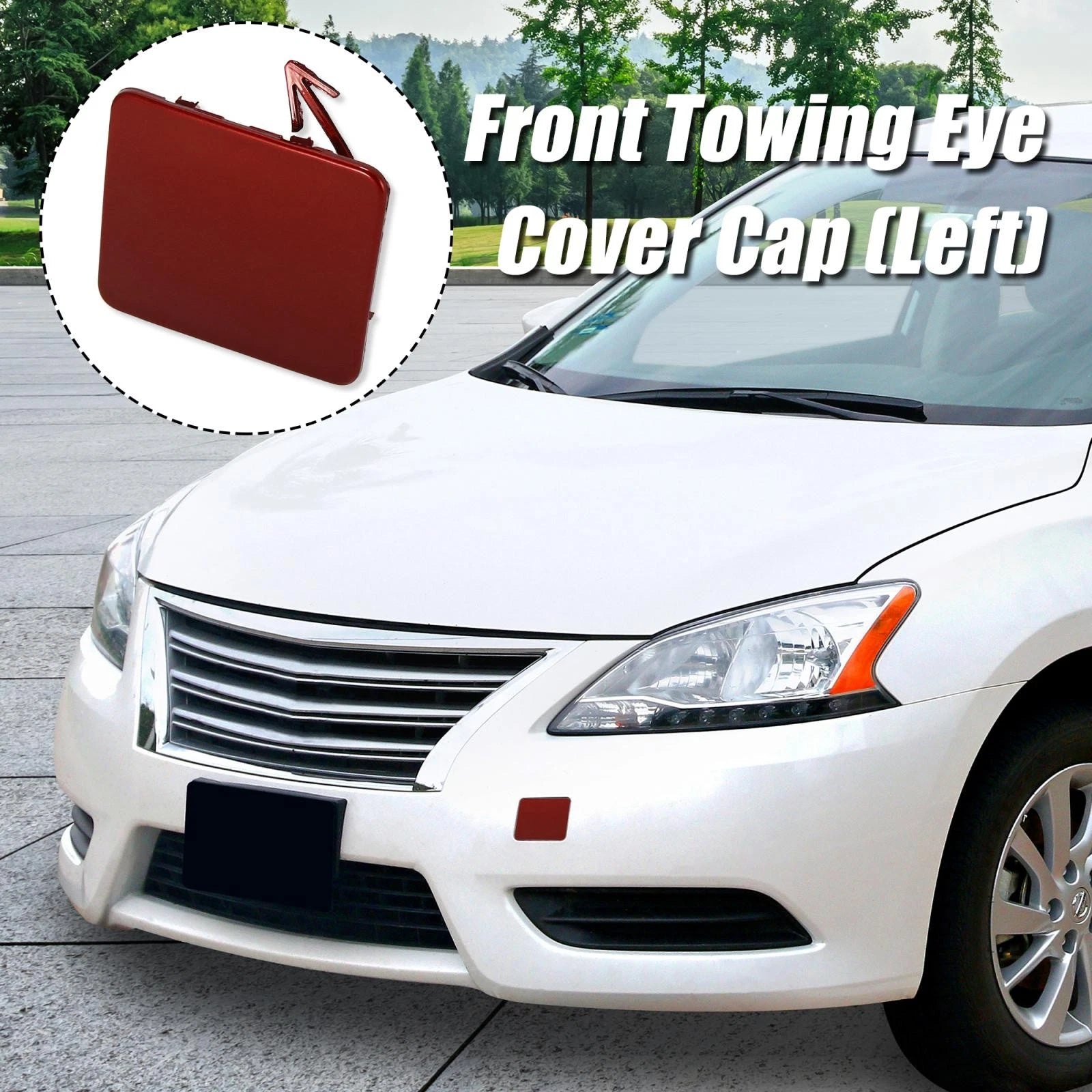 Tow Hook Eye Cover Cap 622A0-3SH0A for Nissan Sentra (2013–2016)