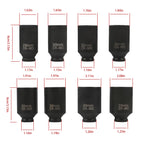 Set of 8 Deep Impact Sockets for Spindle Axle Nut (29-39mm)